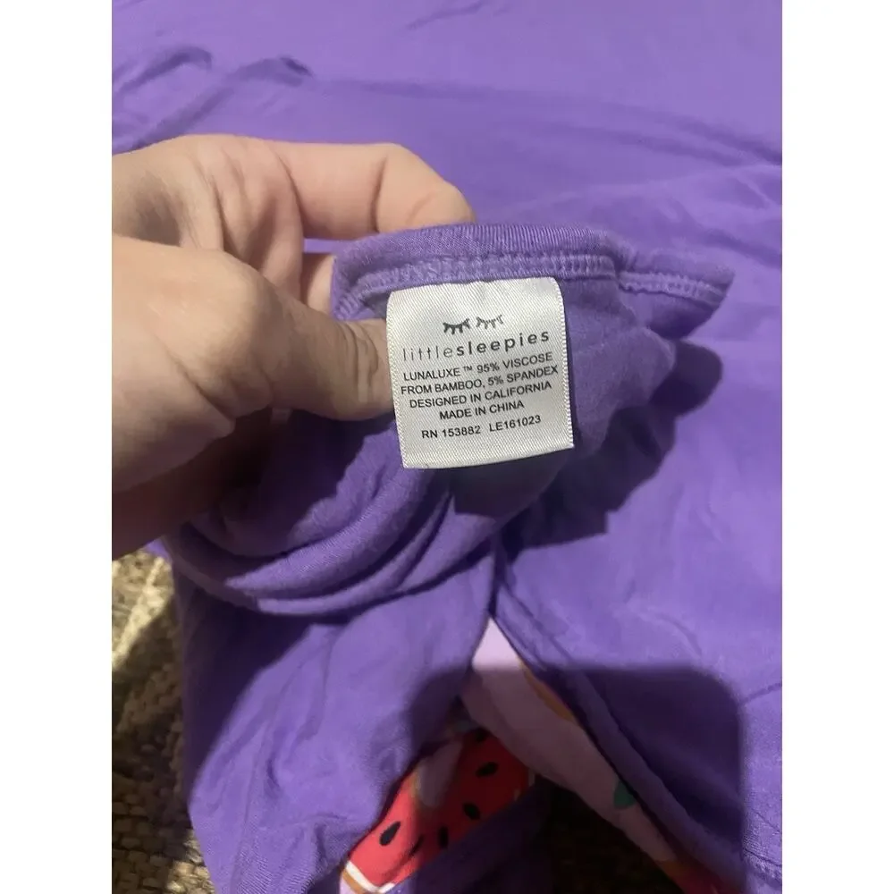 Little Sleepies Donut Dreams Cloud Blanket Purple Multicolor‎ Bamboo